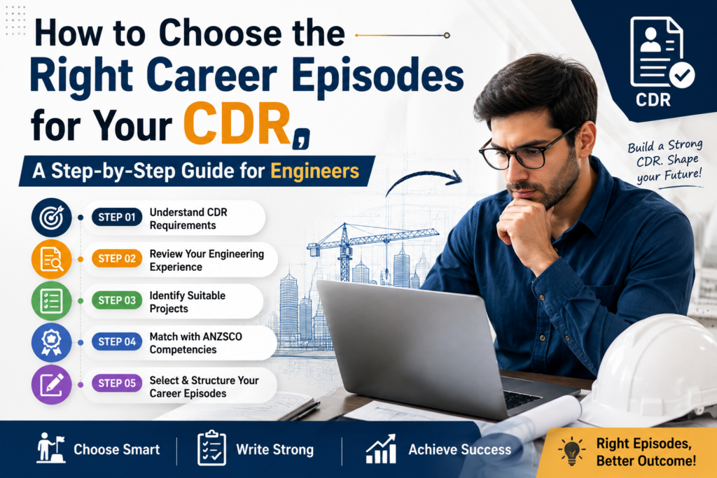 How to Choose the Right Career Episodes for Your CDR, A Step-by-Step Guide for Engineers